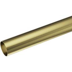 Gold Curtain Accessories on sale GoodHome Elasa Satin Gold Brass Effect Curtain Pole 2M Dia 28mm