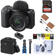 Digital Cameras Sony Alpha ZV-E10II w/E PZ 16-50mm f/3.5-5.6 OSS II Lens,Black w/Accessories Kit