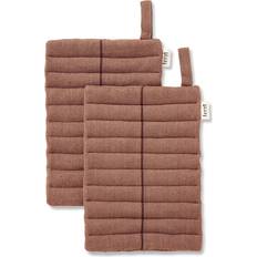 Ferm LIVING Grydelapper ferm LIVING Ito Grydelapper 2 Stk Hazel Grydelap Brun