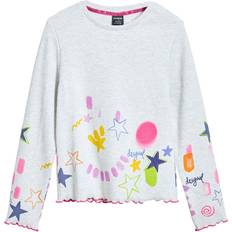 Sacs en tissu Desigual T-shirt côtelé motifs néon