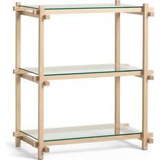 Hay Woody 2.0 Column Low Soaped Oak Clear Glass AE448-A499-AP38 Reolsystem