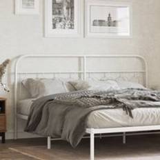 Beds & Mattresses Berkfield Home Metal White 183 cm Headboard