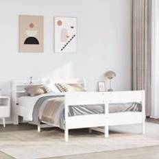 Beds & Mattresses Berkfield Home Bed Frame without Mattress 120x190 cm Small Double Solid Wood Pine