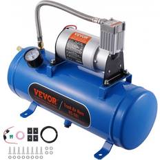 Power Tools VEVOR 12V Air Compressor with Tank 1.6 Gallon 6 L