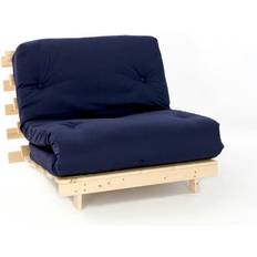 Beds & Mattresses Comfy Living 3Ft Single Luxury Futon Mattress And Base Set In Navy