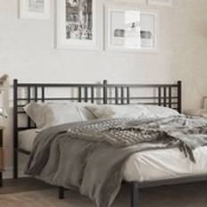 Beds & Mattresses Berkfield Home Metal Black 193 cm Headboard