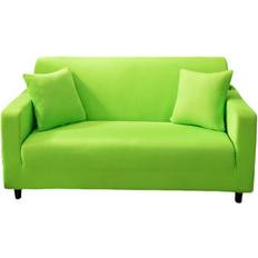 HOD Home 3 Seater Plain Apple Style Protection Living Room Chair Slipcover Loose Sofa Cover Green