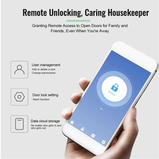 Code Locks Keypad Locks Jojomino 5-in-1 TUYA Smart Door Lock