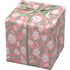 Panduro Presentpapper På Rulle 10 m x 57 cm Rosa Blomsterhav
