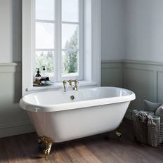Freestanding Bathtubs Park Royal Freestanding Double Ended Roll Top Bath 1515 x 740 mm