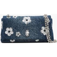 Marc Jacobs Blåa Väskor Marc Jacobs The Sequin Daisy Denim Dual Chain Mini Bag - Vintage Indigo