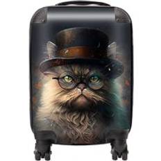 Luggage Warren Reed Persian Cat Splashart Suitcase Multi Small