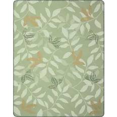 Blomstrede Tæpper Biederlack Plaid Greenery New Tæppe Grøn