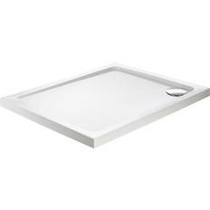 Pearl 1500x900mm White Acrylic Capped Stone Resin Rectangular Shower Tray -