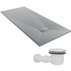 Showers NRG 1800 x 800 mm Anthracite Rectangle Slate Effect Bathroom Shower Tray
