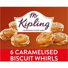Mr Kipling Caramelised Biscuit Viennese Whirls Cakes 6 Pack