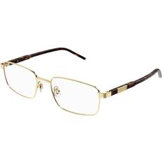 Glasögon & Läsglasögon Gucci GG1801O 002 Rahmen Metall Gold Transparent Quadratisch