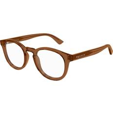 Glasögon & Läsglasögon Alexander McQueen AM0514O 004 48 Bruna Glasögon