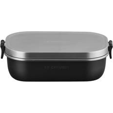 Matlådor Le Creuset On The Go Stainless Steel Insulated Lunch Box 900ml Matte Black Food Container 0.9L