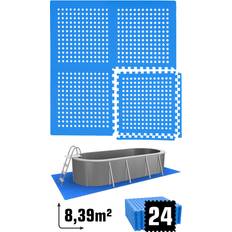 Bodentücher EyePower Poolunterlage 24 EVA Matten 62x62 Unterlegmatten Set