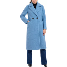 Trenchcoats - Women BCBGeneration Women's Double-Breasted Bouclé Walker Coat - Misty Blue