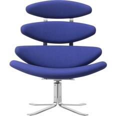 Fredericia Furniture Loungestolar Fredericia Furniture Corona Chair 5000 Brushed Steel W88 x D82 x H97 x 42 cm Loungestol