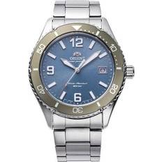 Orient Vuxen Armbandsur Orient Mako Solar Quartz Blue Dial Steel Watch RA-WJ0002L10B