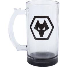 Black Beer Glasses Wolverhampton Wanderers FC Stein Tankard Beer Glass