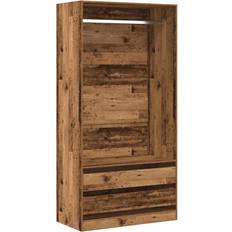 vidaXL Gammalt Trä 100 x 50 x 200 cm Garderob