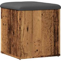 vidaXL Gammalt Trä 42 x 42 x 45 cm Förvaringsbänk