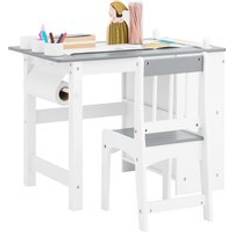SoBuy Tavolo Da Dipingere Per Bambini Grigio 80 x 50 x 66 cm KMB60-HG