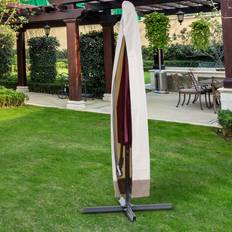 OutSunny Garden Parasol Covers OutSunny Outdoor Parasol Cover - Beige - White