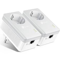 TP-Link AV600 PowerLine Adapter with AC Pass Through Starter Kit TL-PA4010P