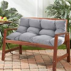 Patio Swing Cushion Seat Pad 120x80 cm Light Grey