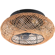 Fjärrkontroll Taklampor Reality Leuchten Lillesand With Light Brown Takplafond ∅ 50cm