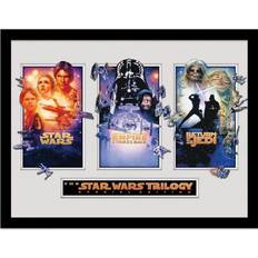 Posters Star Wars Trilogy Breakout Framed 30 cm x Black Poster