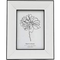 Geko Black Edge & White 4x6' Photo Frame