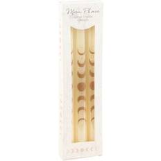 Candles Set of 3 Off White Moon Phases Taper Dinner Candles Candle