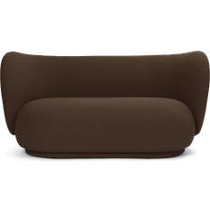 ferm LIVING Rico Grain Chocolate Sofa 148cm 2 personers