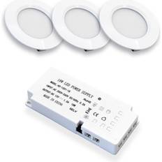 LEDlife Reco68 Möbelspot 3 St Matt Vit Spotlight