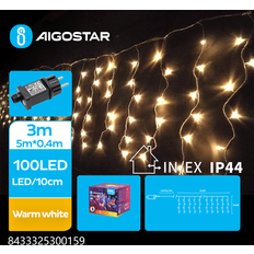 Aigostar Lyskæder & LED bånd Aigostar Gardin 100 LED 25 Rækker 5 Meter IP44 Lyskæde