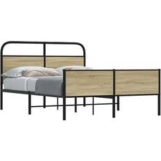 vidaXL Sonoma Oak Double Bed Frame 140x200 cm