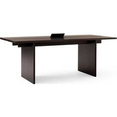 &Tradition Bord &Tradition Ita Os1 Desk With Cable Management 95 x 200 cm Dark Stained Oak Skrivebord