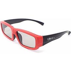 3D Glasses Ultra 1 x red and black kids 3d childrens glasses for passive tvs cinema projectors