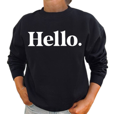 Lovely Text Kind Regards Hello Shirt - Black