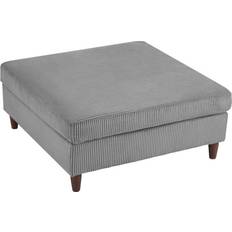 Latitude Run Seemab Light Gray Foot Stool 48cm