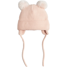 H&M Baby Fleece Lined Beanie with Earflaps - Light Pink (1164267002)