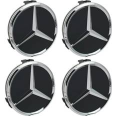 Car Rims AX Trade 75mm ABS Black Car Wheel Center Caps