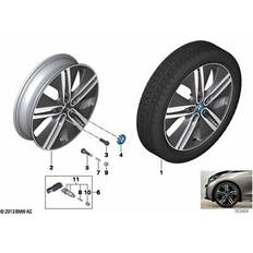 Car Rims BMW Genuine 20 Inch Disc Wheel Rim Light Alloy 5.5Jx20 Et 53