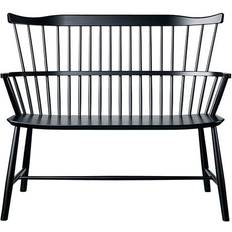 Armstöd Sittbänkar FDB Møbler Børge Mogensen J52D Black Sittbänk 106.5x90.1cm